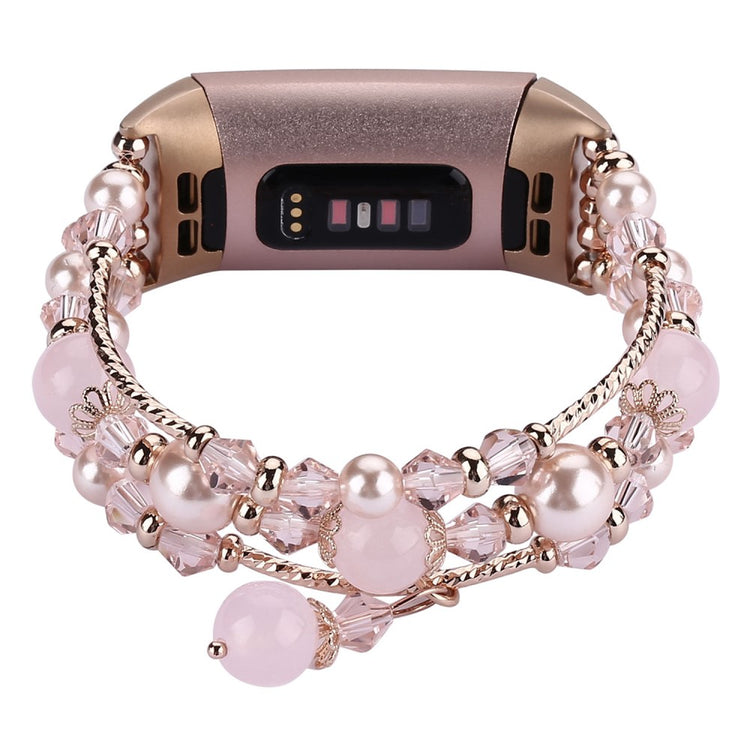 Cool Fitbit Charge 4 / Fitbit Charge 3 Metal og Plastik Rem - Pink#serie_1