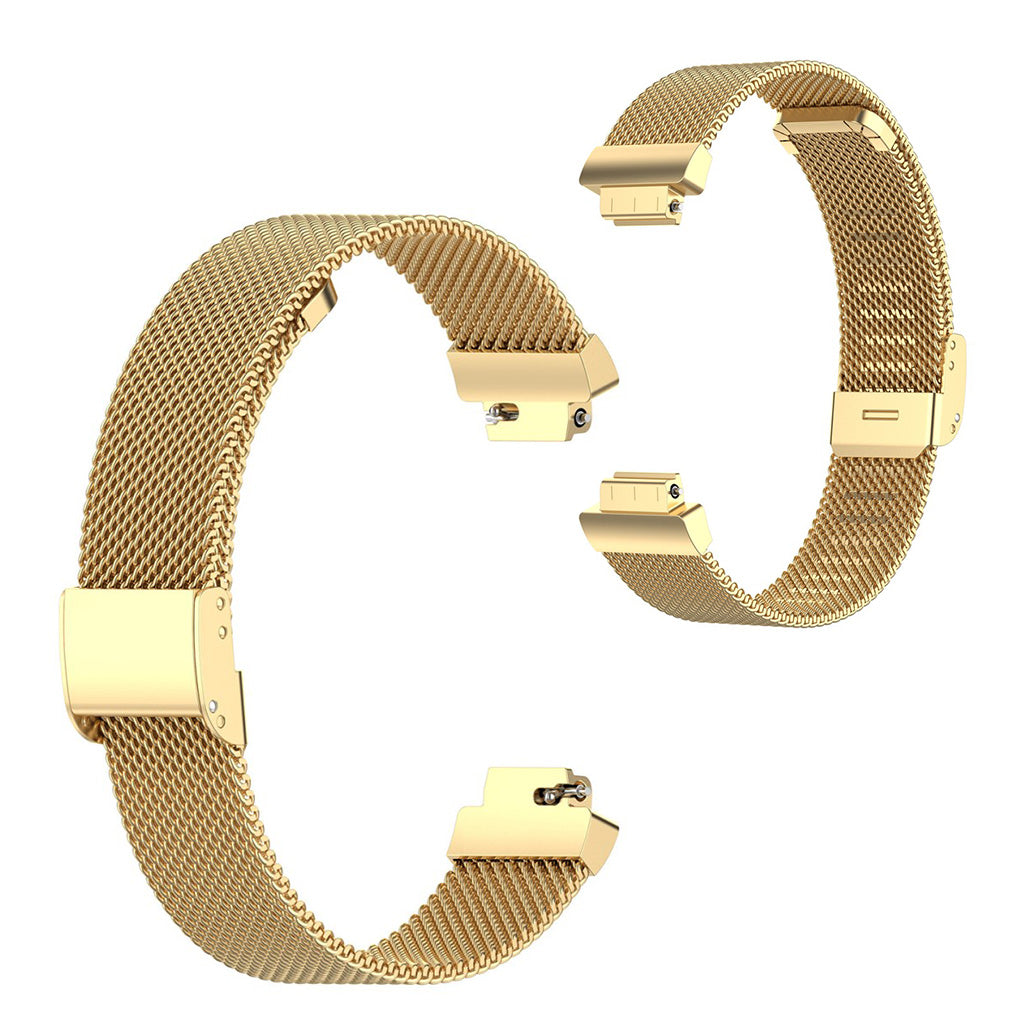 Helt vildt rart Fitbit Ace 2 / Fitbit Inspire Metal Rem - Størrelse: L - Guld#serie_4