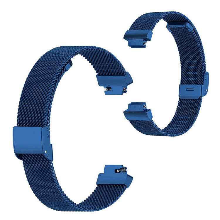 Helt vildt rart Fitbit Ace 2 / Fitbit Inspire Metal Rem - Størrelse: L - Blå#serie_6
