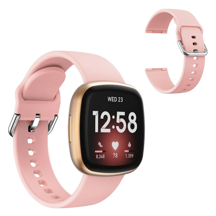 Meget godt Fitbit Versa 3 / Fitbit Sense Silikone Rem - Pink#serie_4