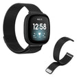 Elegant Metal Universal Rem passer til Fitbit Versa 3 / Fitbit Sense 1 - Størrelse: L