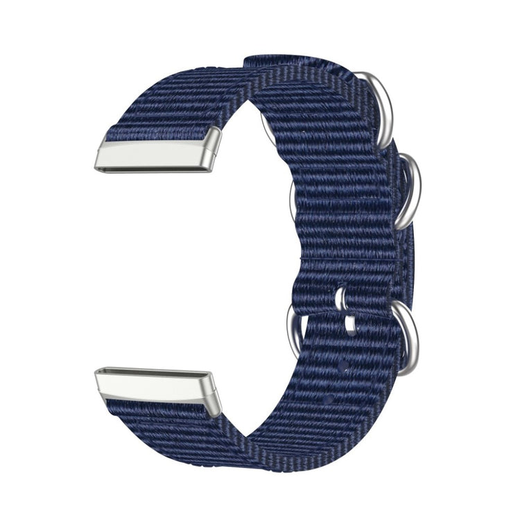 Rigtigt fantastisk Fitbit Versa 3 Nylon Rem - Blå#serie_11