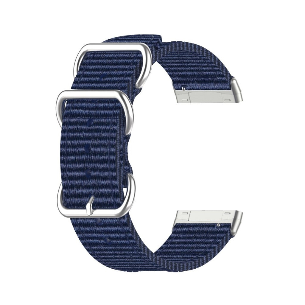 Rigtigt fantastisk Fitbit Versa 3 Nylon Rem - Blå#serie_11