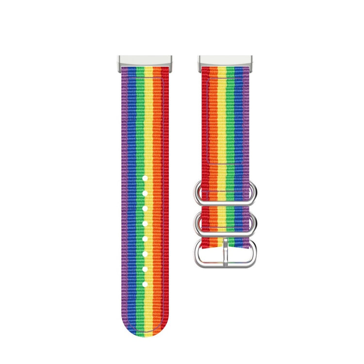 Rigtigt fantastisk Fitbit Versa 3 Nylon Rem - Flerfarvet#serie_3