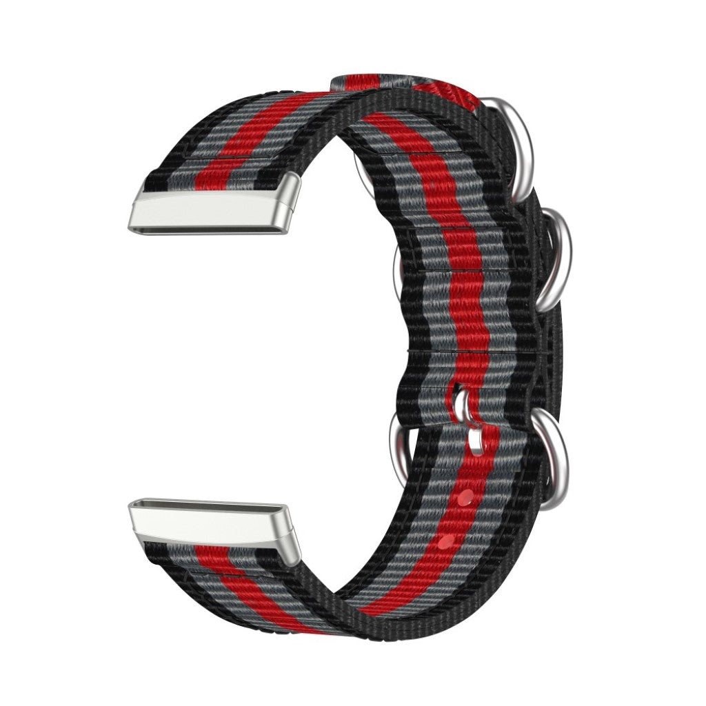 Rigtigt fantastisk Fitbit Versa 3 Nylon Rem - Sort#serie_4