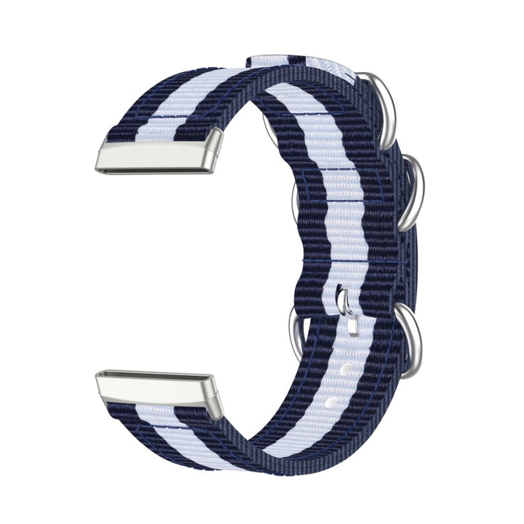 Rigtigt fantastisk Fitbit Versa 3 Nylon Rem - Blå#serie_9