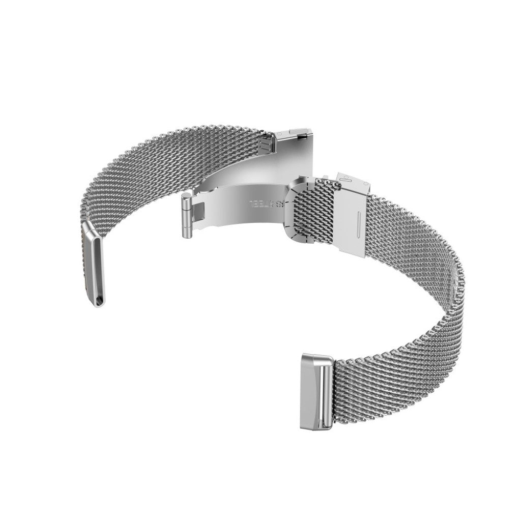 Rigtigt rart Fitbit Versa 3 Metal Rem - Sølv#serie_2