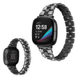 Metal Og Rhinsten Universal Rem passer til Fitbit Versa 3 / Fitbit Sense 1