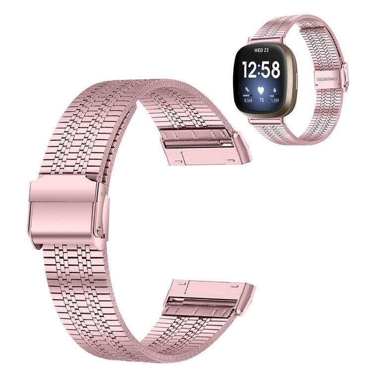 Meget sejt Fitbit Versa 3 Metal Rem - Pink#serie_4