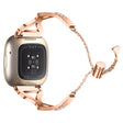 Metal Og Rhinsten Universal Rem passer til Fitbit Sense 1 / Fitbit Versa 3