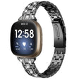 Metal Og Rhinsten Universal Rem passer til Fitbit Sense 1 / Fitbit Versa 3