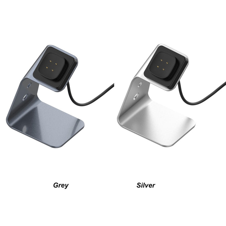 Metal Fitbit Versa 3 USB Opladningskabel - Sølv#serie_1