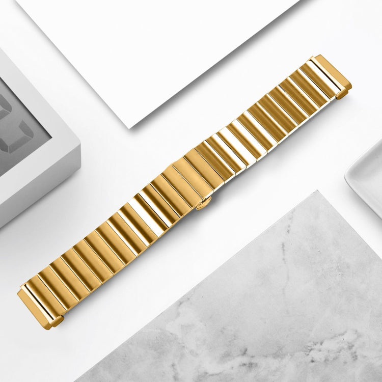 Mega smuk Fitbit Sense / Fitbit Versa 3 Metal Rem - Guld#serie_1