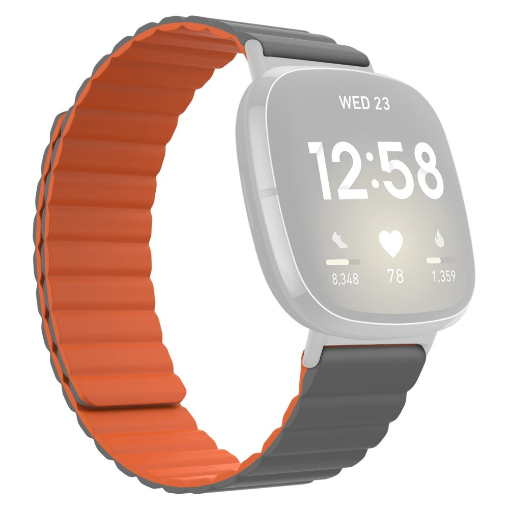 Fremragende Fitbit Sense / Fitbit Versa 3 Silikone Rem - Orange#serie_1