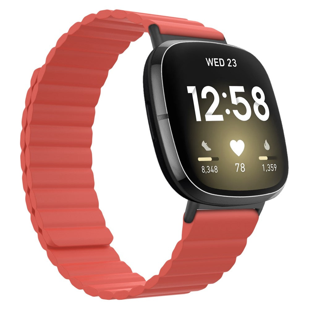 Fremragende Fitbit Sense / Fitbit Versa 3 Silikone Rem - Rød#serie_4