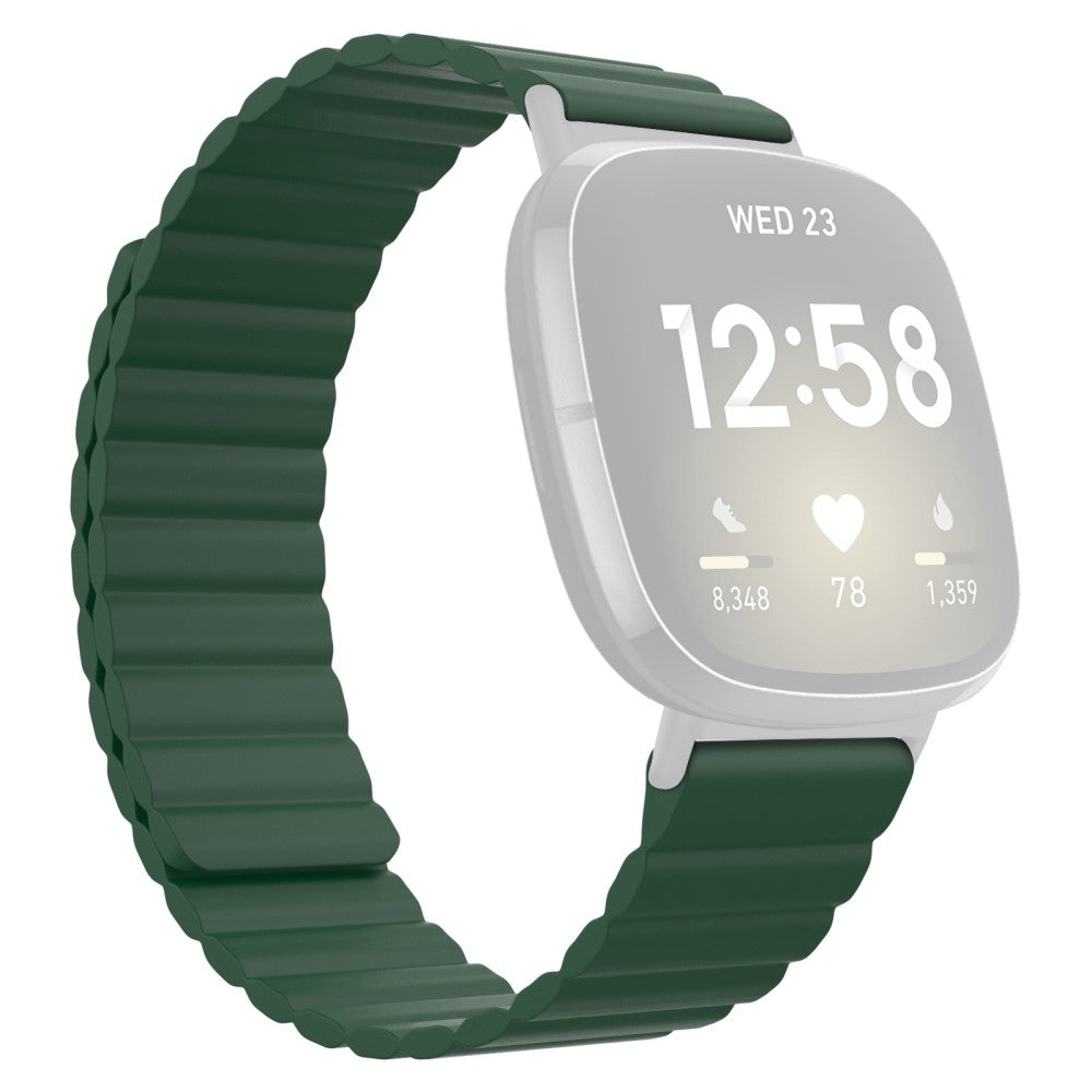 Fremragende Fitbit Sense / Fitbit Versa 3 Silikone Rem - Grøn#serie_9