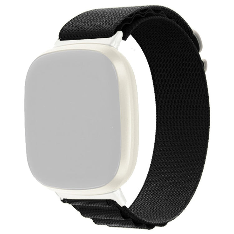 Super nydelig Fitbit Sense / Fitbit Versa 3 Nylon Rem - Sort#serie_4