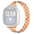 Metal Og Rhinsten Universal Rem passer til Fitbit Sense 1 / Fitbit Versa 3