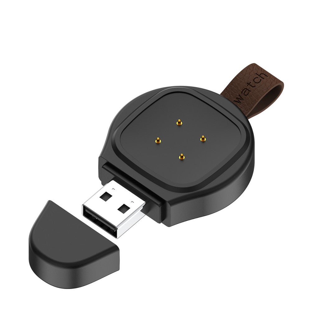 Plastik Fitbit Sense / Fitbit Versa 3 Magnetisk  USB Ladestation - Sort#serie_1