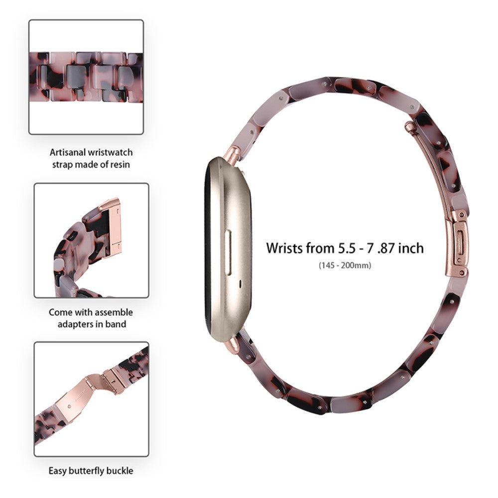 Superflot Fitbit Sense / Fitbit Versa 3 Plastik Rem - Pink#serie_3
