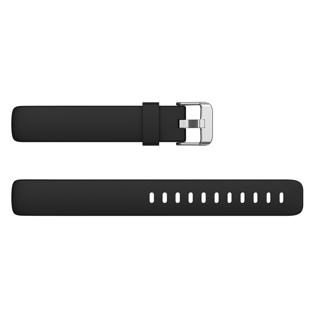 Vildt nydelig Fitbit Inspire 2 Silikone Rem - Størrelse: L - Sort#serie_1