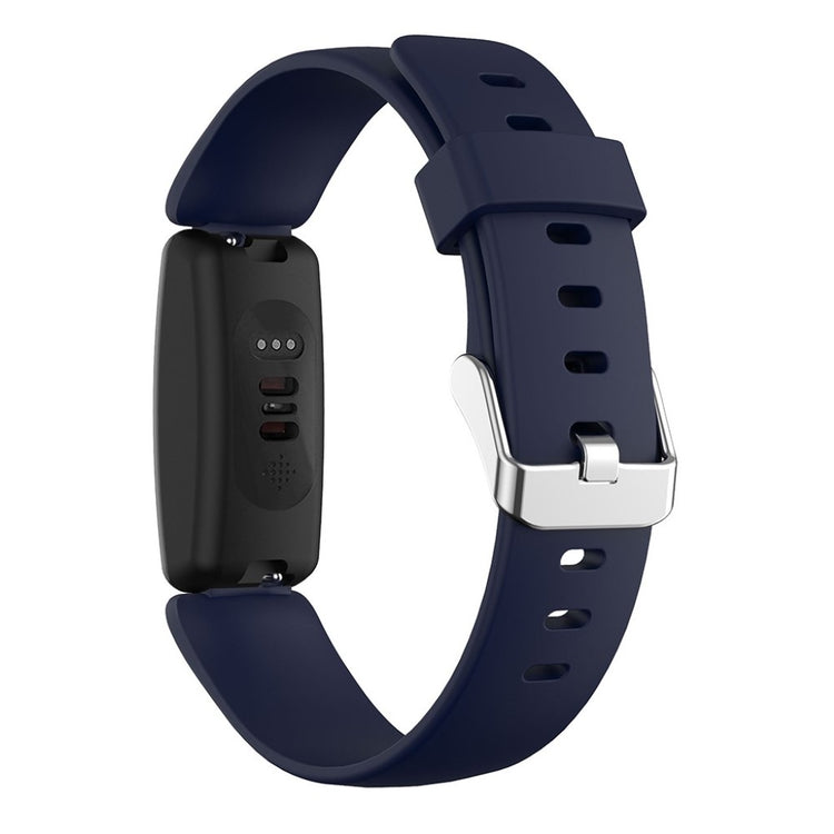Vildt nydelig Fitbit Inspire 2 Silikone Rem - Størrelse: L - Blå#serie_2