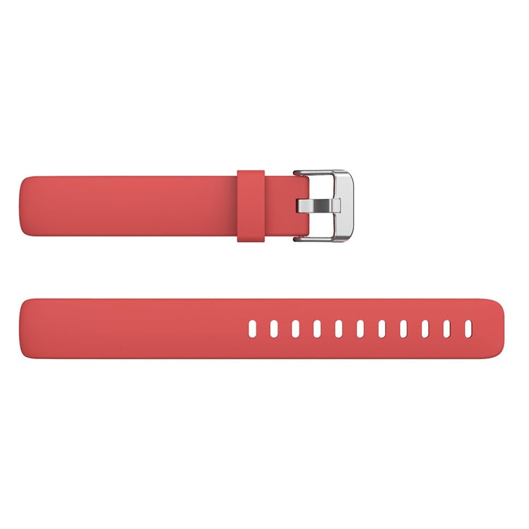 Vildt nydelig Fitbit Inspire 2 Silikone Rem - Størrelse: L - Rød#serie_3