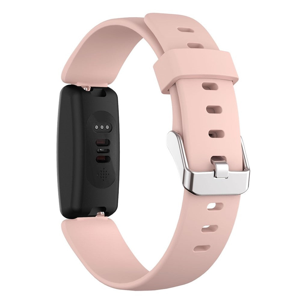 Vildt nydelig Fitbit Inspire 2 Silikone Rem - Størrelse: L - Pink#serie_7