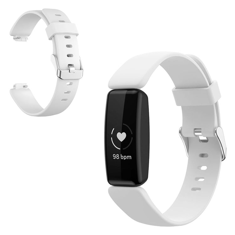 Hvid Fitbit Inspire 2 Silikone Urrem#serie_8
