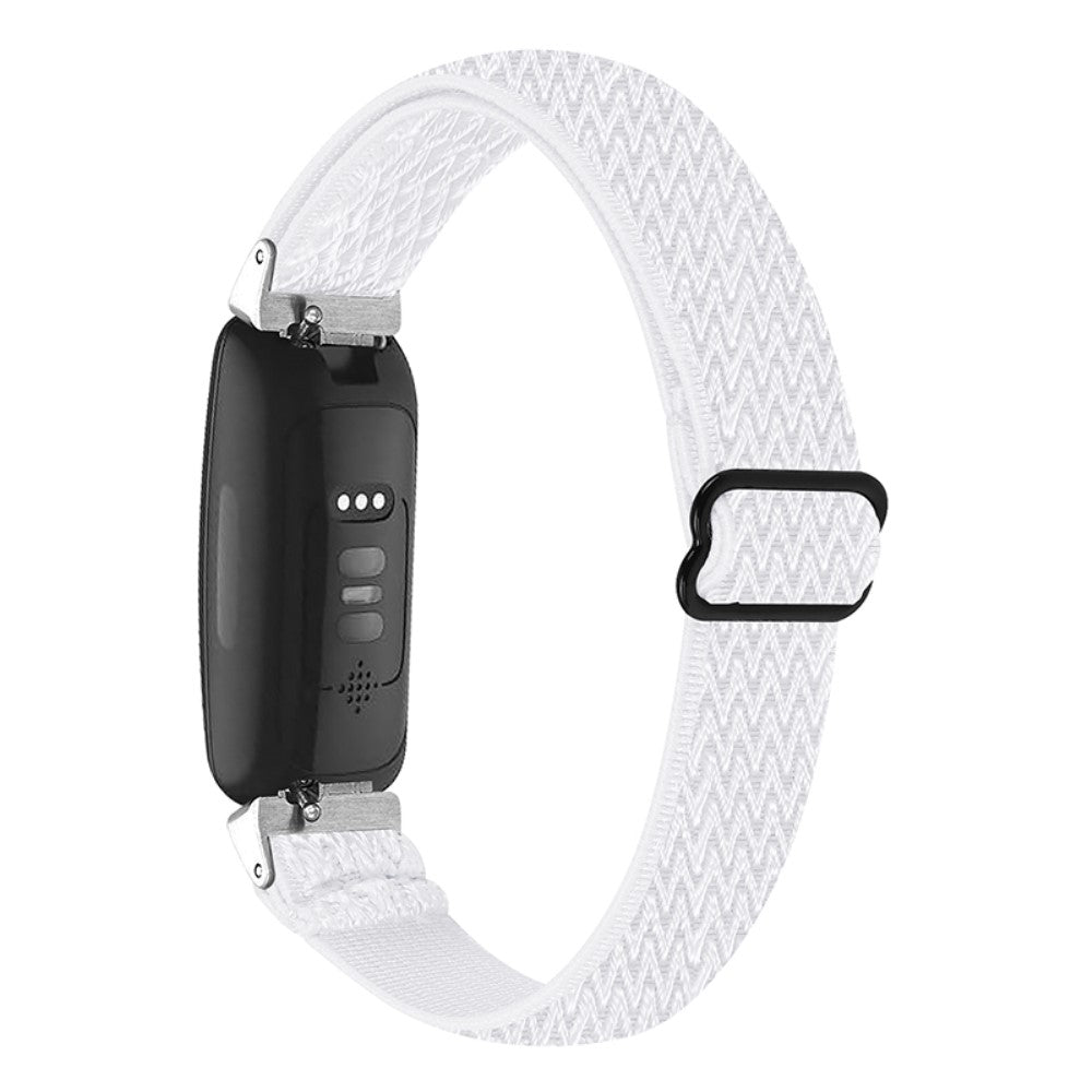 Vildt elegant Fitbit Inspire 2 / Fitbit Ace 2 Nylon Rem - Hvid#serie_1