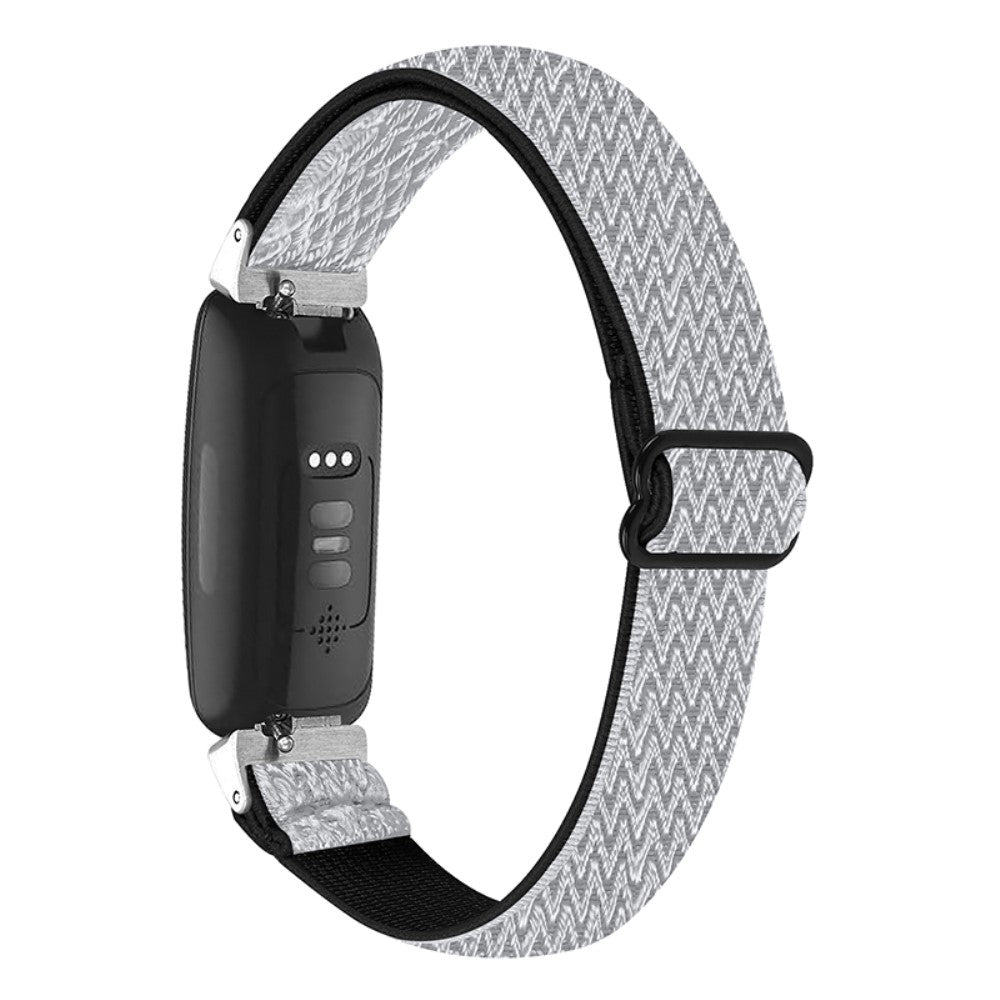 Vildt elegant Fitbit Inspire 2 / Fitbit Ace 2 Nylon Rem - Hvid#serie_6
