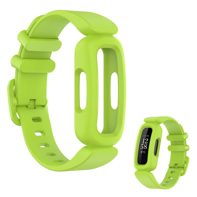 Komfortabel Fitbit Ace 3 / Fitbit Inspire 2 Silikone Rem - Grøn#serie_10