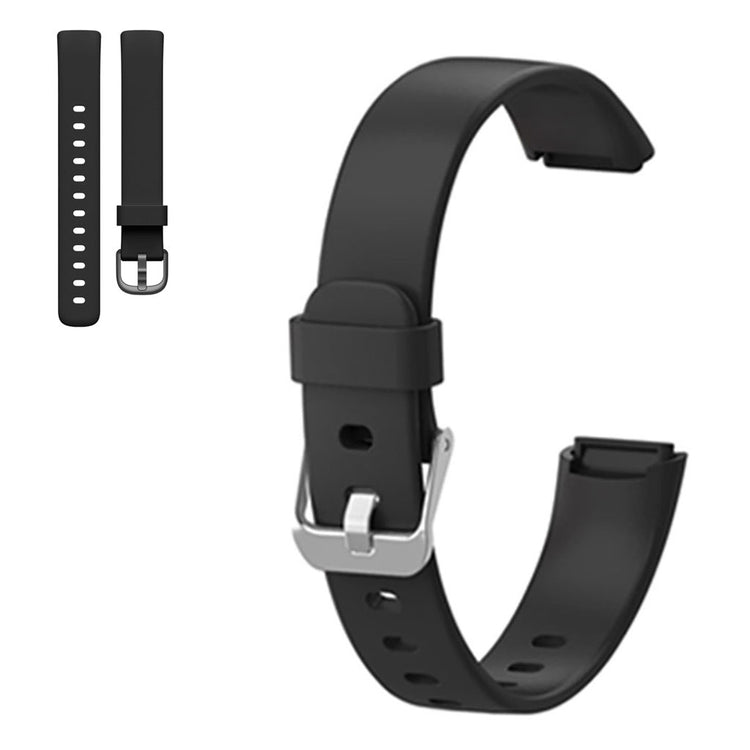 Vildt cool Fitbit Luxe Silikone Rem - Størrelse: L - Sort#serie_1