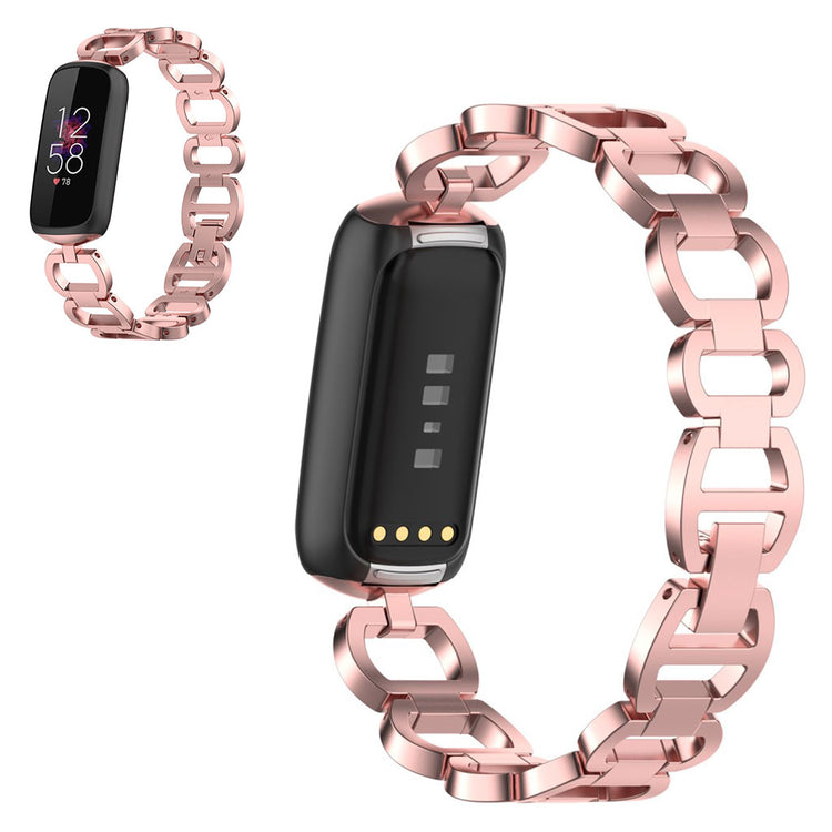 Rigtigt rart Fitbit Luxe Metal Rem - Pink#serie_3