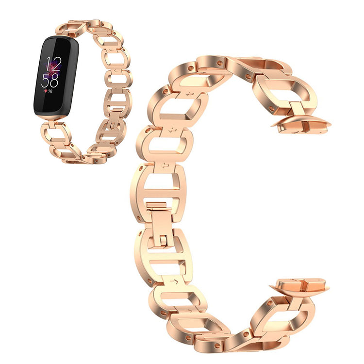 Super flot Fitbit Luxe Metal Rem - Pink#serie_4