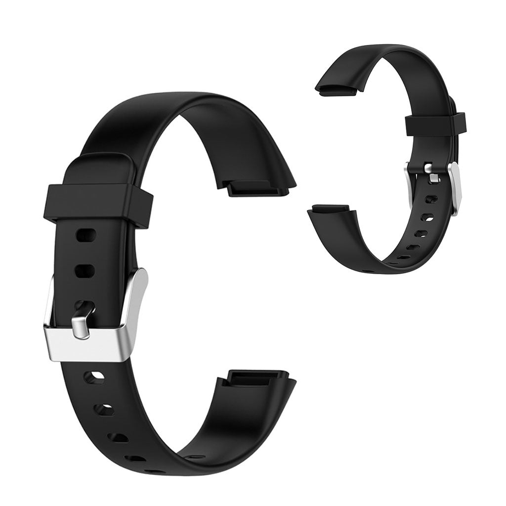 Udsøgt Fitbit Luxe Silikone Rem - Størrelse: L - Sort#serie_1