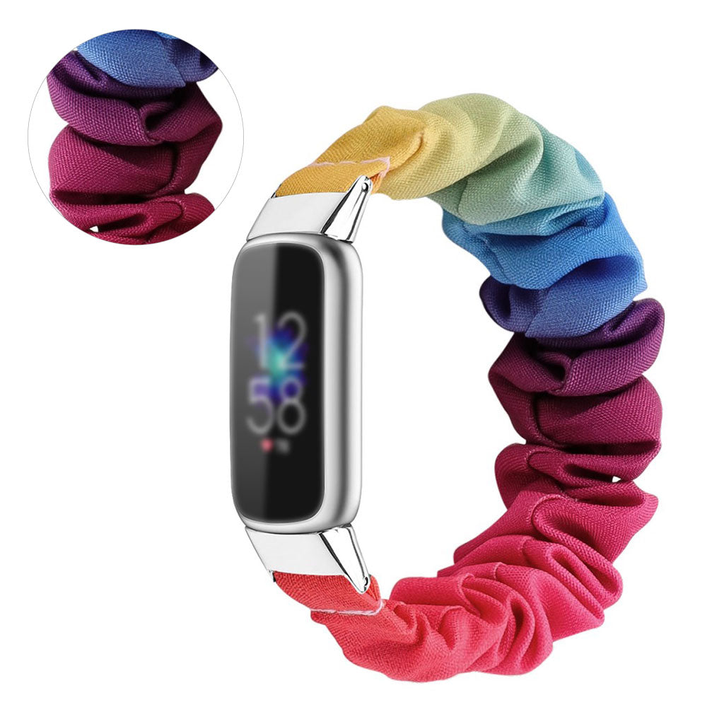 Vildt elegant Fitbit Luxe Nylon Rem - Størrelse: S - Flerfarvet#serie_3