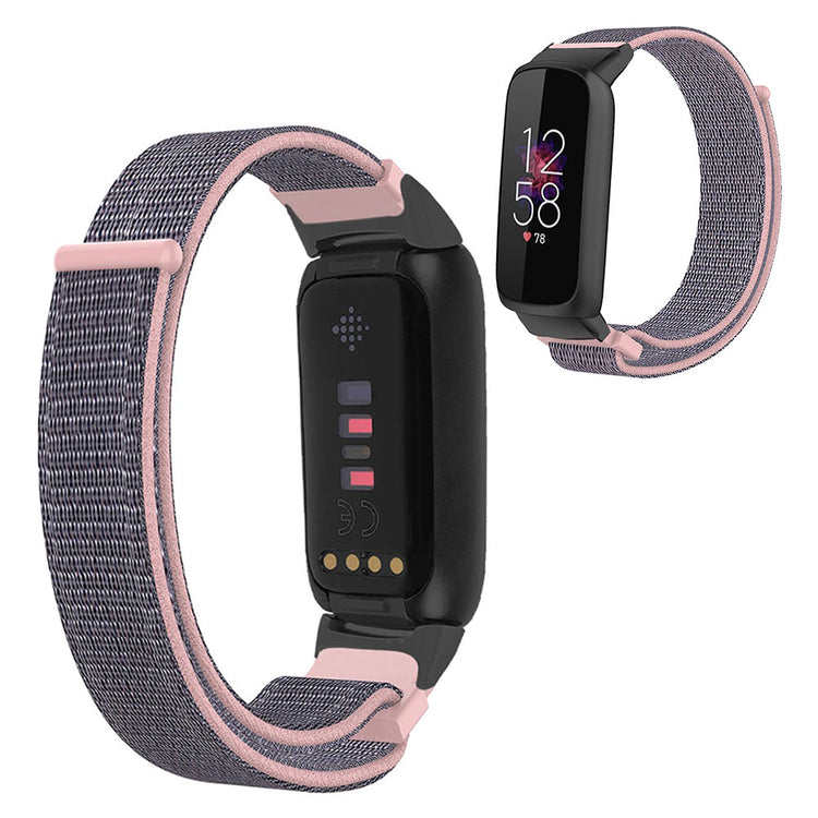 Rigtigt nydelig Fitbit Luxe Nylon Rem - Pink#serie_2