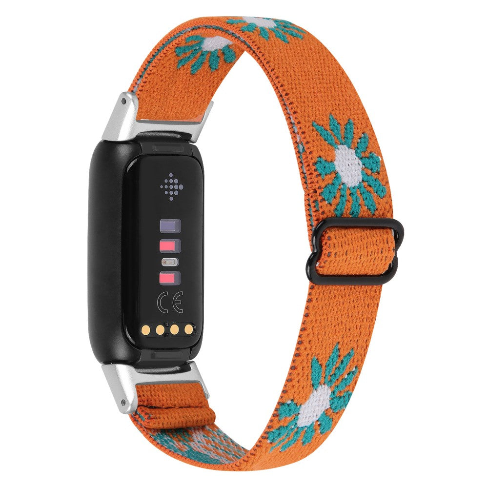 Rigtigt fint Fitbit Luxe Nylon Rem - Orange#serie_1
