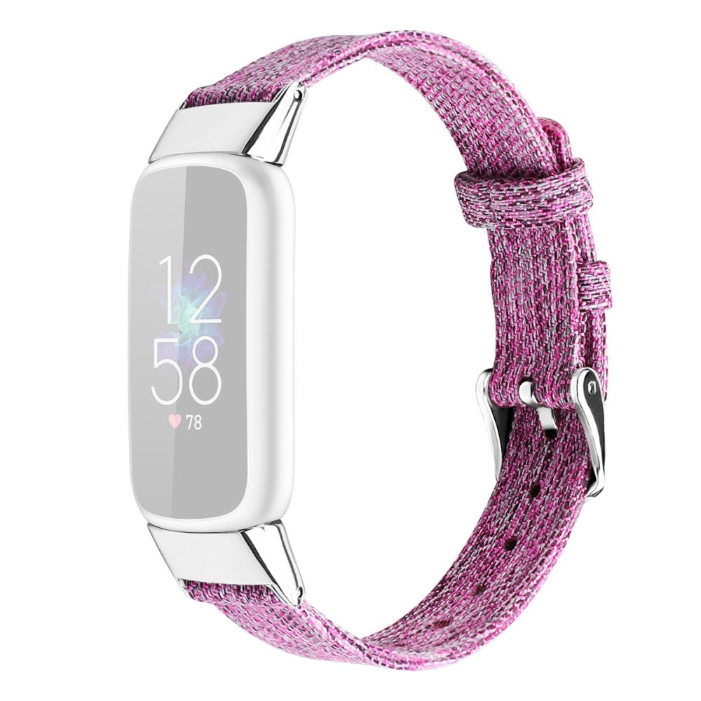 Super godt Fitbit Luxe Nylon Rem - Størrelse: L - Pink#serie_3
