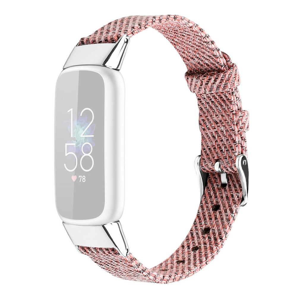 Helt vildt fint Fitbit Luxe Nylon Rem - Størrelse: S - Pink#serie_2