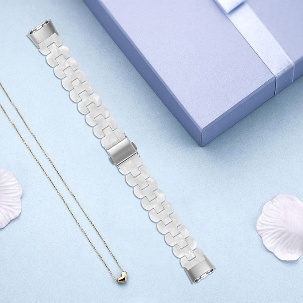 Meget elegant Fitbit Luxe Plastik Rem - Hvid#serie_12