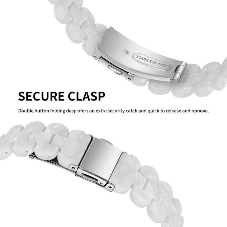 Meget elegant Fitbit Luxe Plastik Rem - Hvid#serie_12