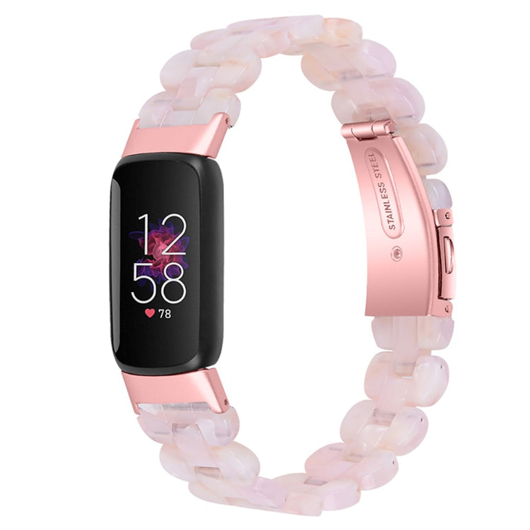 Meget elegant Fitbit Luxe Plastik Rem - Pink#serie_4