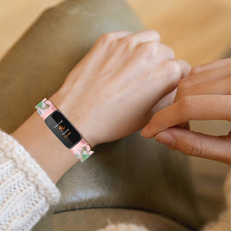Meget elegant Fitbit Luxe Plastik Rem - Pink#serie_5
