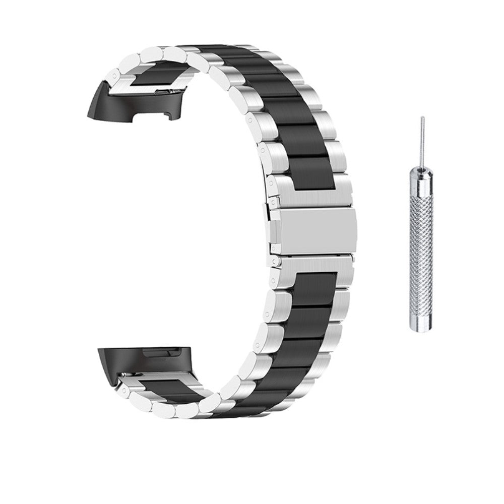 Vildt smuk Fitbit Charge 5 Metal Rem - Sort#serie_3