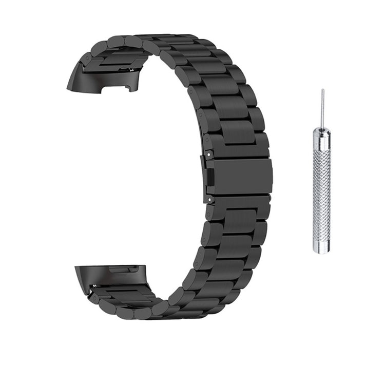 Vildt smuk Fitbit Charge 5 Metal Rem - Sort#serie_7