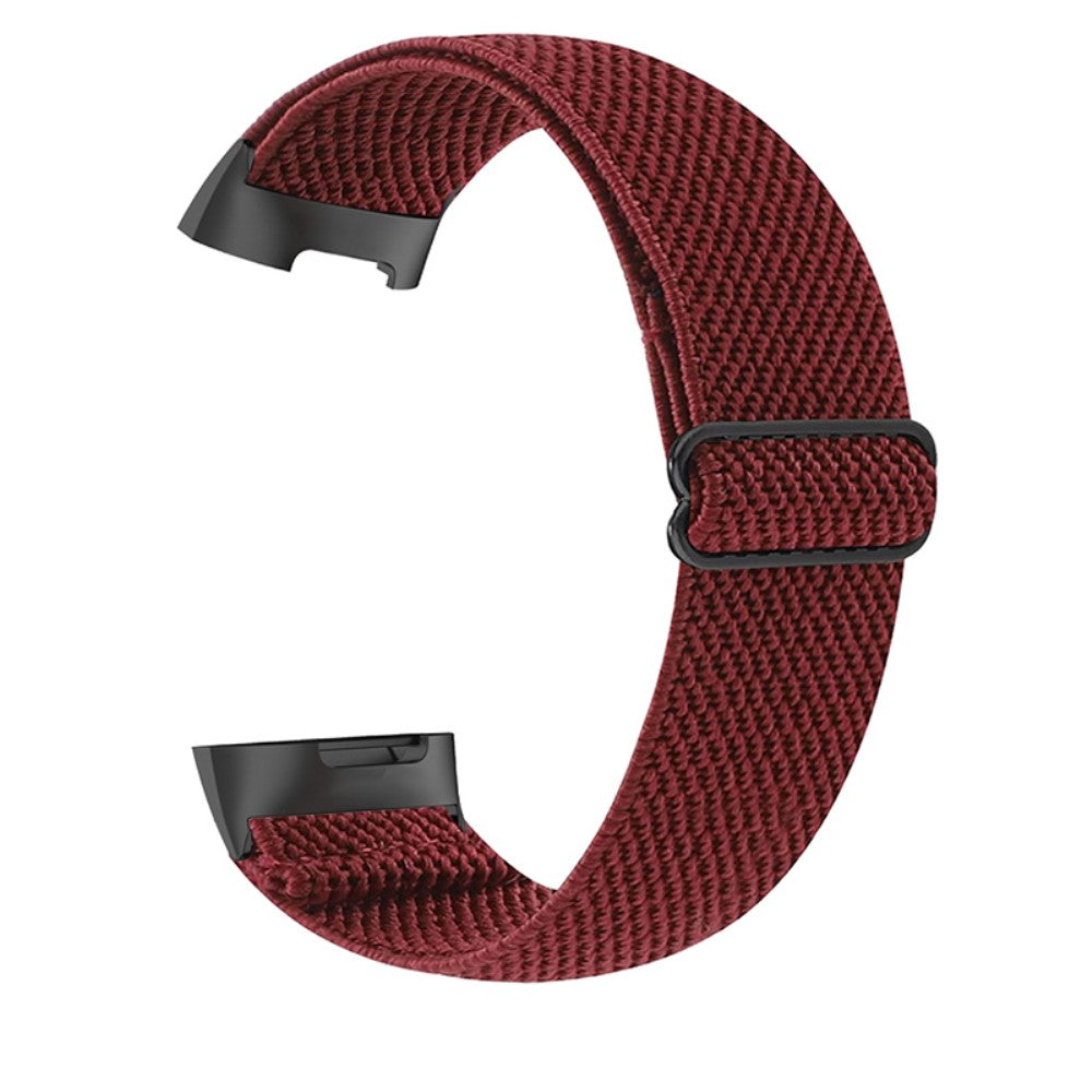Alle tiders Fitbit Charge 5 Nylon Rem - Rød#serie_4