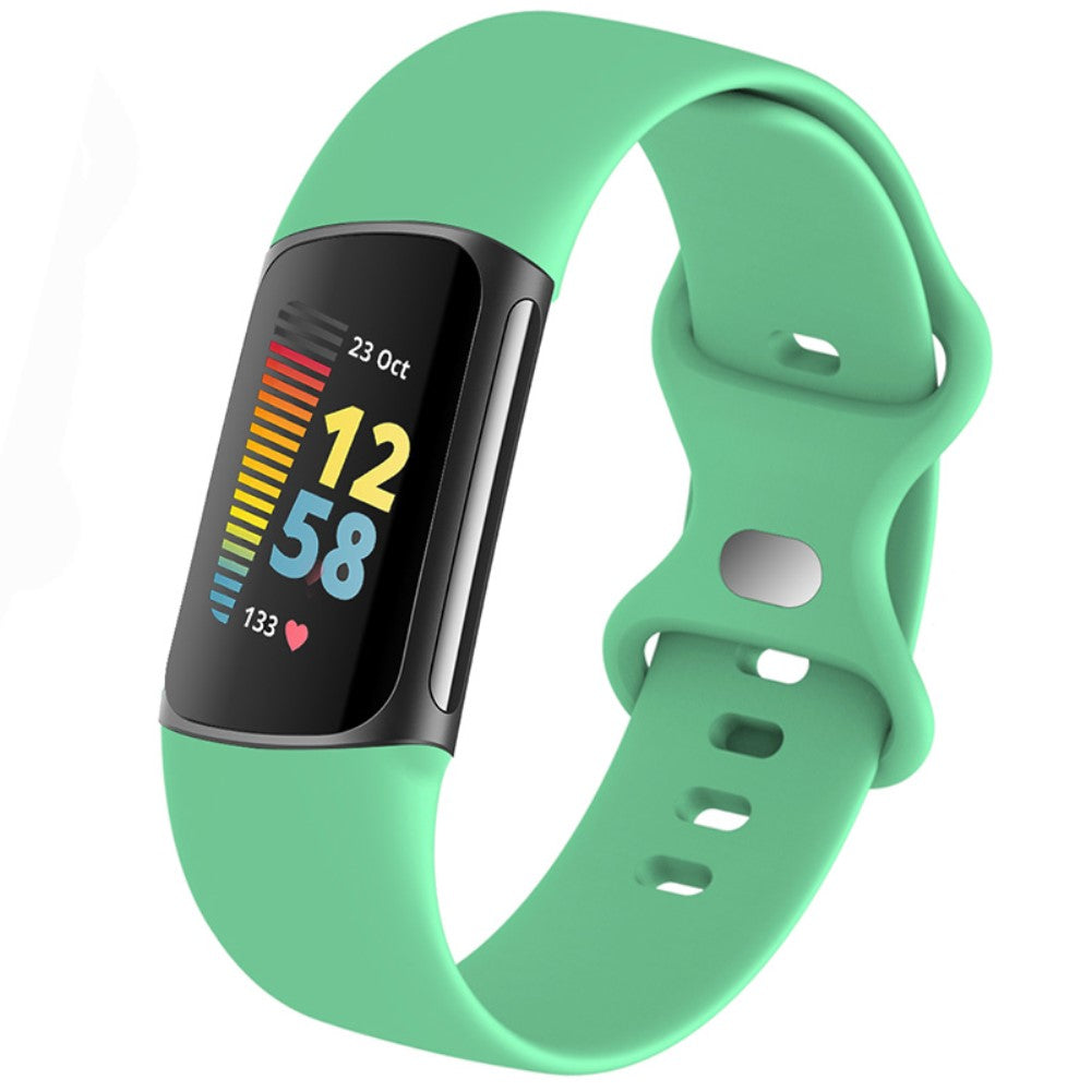  Fitbit Charge 5 Silikone Urrem#color_mint-green
