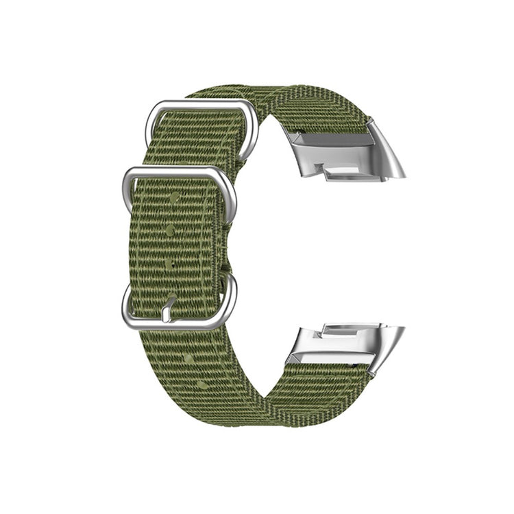 Mega kønt Fitbit Charge 5 Nylon Rem - Grøn#serie_6